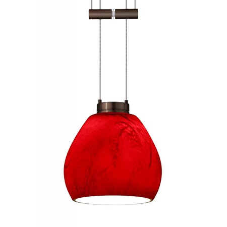 Besa Lighting Besa Pendant Tay Tay Bronze Magma 1x50W Halogen 1XA-5605MA-BR